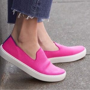 Rothy’s Women’s Retired Bubblegum Pink Slip-On Sneakers 7.5